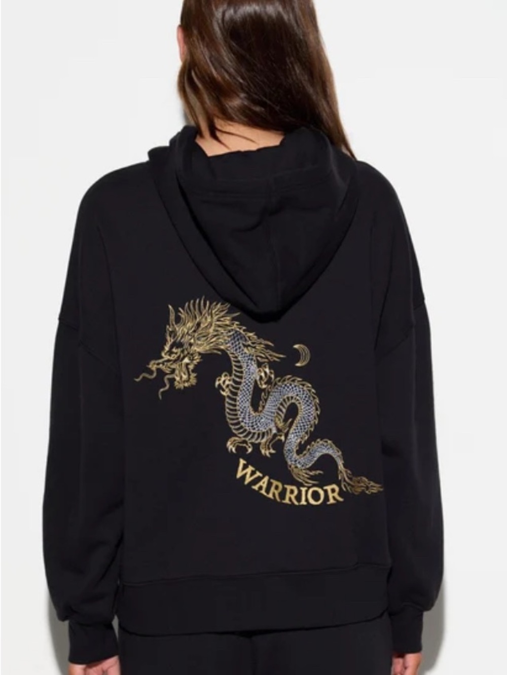 Spiritual Gangster XS Warrior Spirit Del Rey Hoodie Black Gold